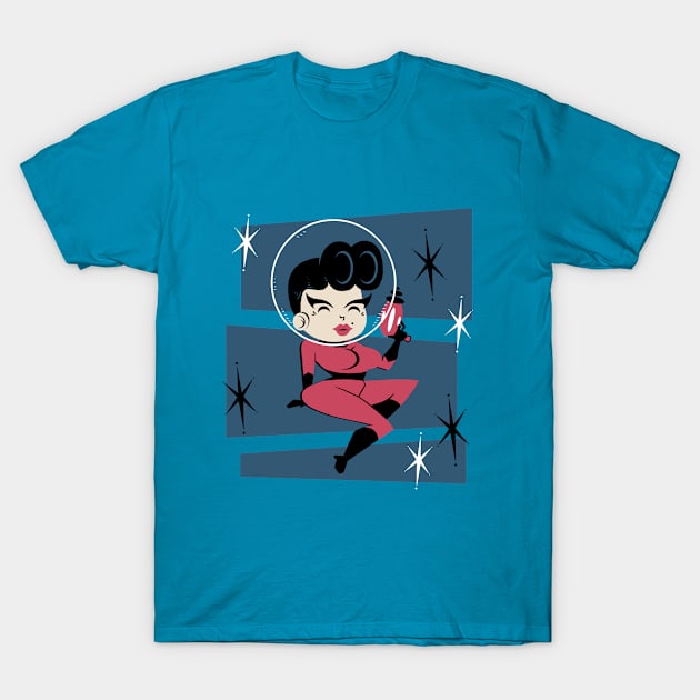 Galaxy Girl T-Shirt by Pengew